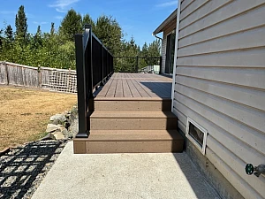Composite Deck Stairs in Lake Stevens WA