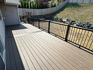 Composite Deck and Railing in Lake Stevens