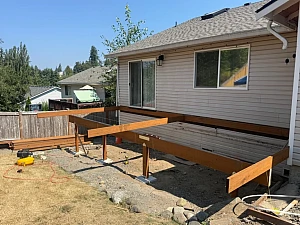 Deck Beams and Framing Installation