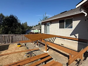 Deck Joist Installation in Lake Stevens