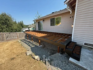 Deck Frame Construction in Lake Stevens